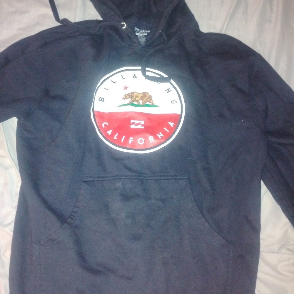 Billabong Black and Red Men's Hoodie